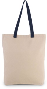 SHOPPER BAG WITH GUSSET AND CONTRAST COLOUR HANDLE - Img 3