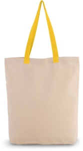 SHOPPER BAG WITH GUSSET AND CONTRAST COLOUR HANDLE - Img 13