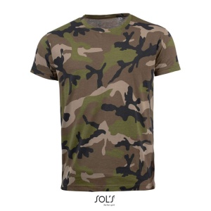 Tricou SOL'S CAMO MEN - ROUND COLLAR T-SHIRT
