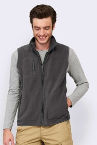 Vesta Fleece SOL'S NORWAY - UNISEX SLEEVELESS FLEECE CARDIGAN - Img 3