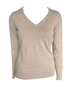 Bluza WOMEN’S V-NECK FINE GAUGE COTTON PULLOVER - Img 8