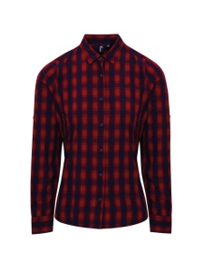 Camasa 'MULLIGAN' CHECK - WOMEN'S LONG SLEEVE COTTON SHIRT