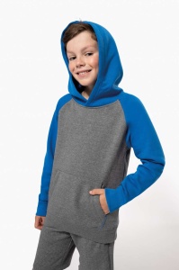 KIDS' TWO-TONE HOODED SWEATSHIRT - Img 2