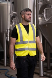 SAFETY / FUNCTIONAL VEST \"HANNOVER\" - FOUR REFLECTIVE STRIPES