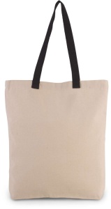 SHOPPER BAG WITH GUSSET AND CONTRAST COLOUR HANDLE - Img 2