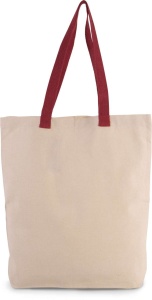 SHOPPER BAG WITH GUSSET AND CONTRAST COLOUR HANDLE - Img 4