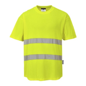 Tricou cu inserție de plasă contrastantă Hi-Vis S/S - Img 2