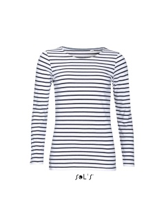 Bluza SOL'S MARINE WOMEN - LONG SLEEVE STRIPED T-SHIRT - Img 7