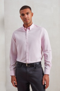 Camasa MEN’S COTTON RICH OXFORD STRIPES SHIRT - Img 3