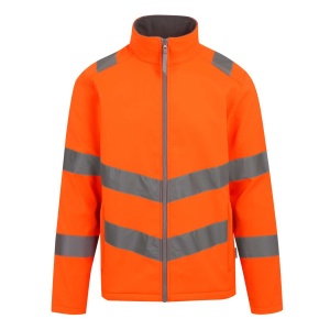 HI-VIS PRO CONTRACT ABLAZE 2 LAYER SOFTSHELL JACKET (CLASS 3)