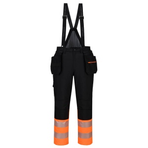 Pantaloni de iarnă cu pieptar DX4 Hi-Vis Clasa 1
