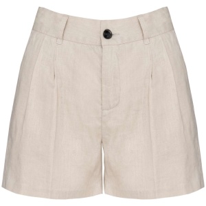 Pantaloni scurți damă din in - LADIES' LINEN SHORT