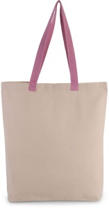 SHOPPER BAG WITH GUSSET AND CONTRAST COLOUR HANDLE - Img 5