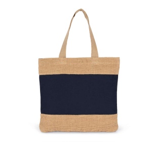 SHOPPING BAG IN COTTON AND WOVEN JUTE THREADS - Img 1