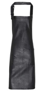 Sort FAUX LEATHER BIB APRON - Img 4
