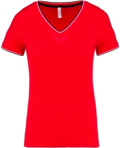 Tricou LADIES' PIQUÉ KNIT V-NECK T-SHIRT - Img 3