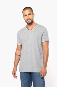 Tricou MEN'S PIQUÉ KNIT V-NECK T-SHIRT - Img 2