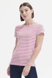 Tricou SOL'S MILES WOMEN - ROUND NECK STRIPED T-SHIRT - Img 2