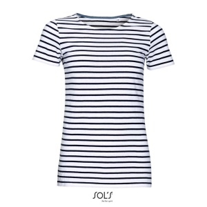 Tricou SOL'S MILES WOMEN - ROUND NECK STRIPED T-SHIRT