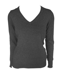 Bluza WOMEN’S V-NECK FINE GAUGE COTTON PULLOVER - Img 6
