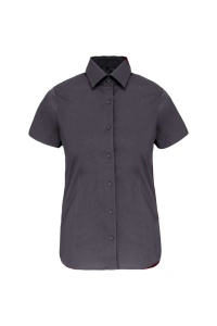 Camasa LADIES' SHORT-SLEEVED COTTON/ELASTANE SHIRT