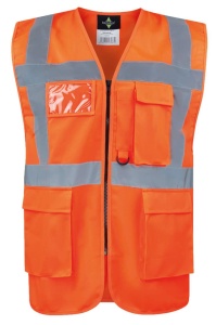 COMFORT EXECUTIVE SAFETY VEST \"HAMBURG\" - MULTIFUNCTIONAL WITH POCKETS - Img 3