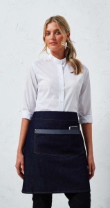 'DOMAIN' CONTRAST DENIM WAIST APRON - Img 3