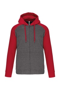 Hanorac Sport UNISEX TWO-TONE ZIPPED HOODED FLEECE JACKET - Img 4