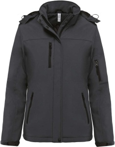 Jacheta LADIES’ HOODED SOFTSHELL LINED PARKA