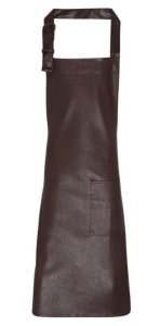 Sort FAUX LEATHER BIB APRON - Img 1