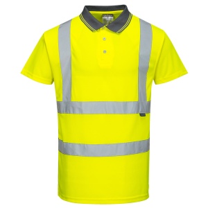 Tricou Polo Hi-Vis cu Maneci Scurte - Img 1
