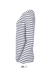 Bluza SOL'S MARINE WOMEN - LONG SLEEVE STRIPED T-SHIRT - Img 4
