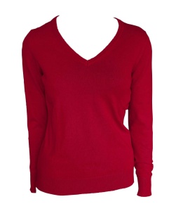 Bluza WOMEN’S V-NECK FINE GAUGE COTTON PULLOVER