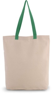 SHOPPER BAG WITH GUSSET AND CONTRAST COLOUR HANDLE - Img 7