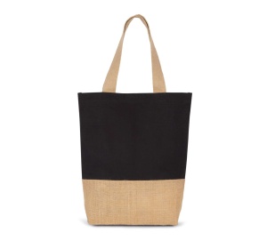 SHOPPING BAG IN COTTON AND BONDED JUTE THREADS - Img 4