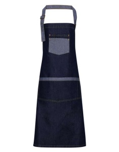 Sort 'DOMAIN' CONTRAST DENIM BIB APRON - Img 3