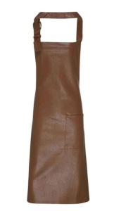 Sort FAUX LEATHER BIB APRON - Img 5