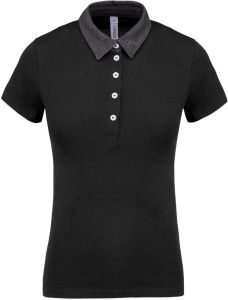 Tricou Polo LADIES' TWO-TONE JERSEY POLO SHIRT - Img 4