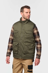 Vesta UNISEX PADDED MULTI-POCKET POLYCOTTON VEST