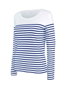 Bluza LADIES’ LONG-SLEEVED BRETON STRIPE TOP
