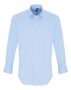 Camasa MEN'S STRETCH-FIT COTTON POPLIN LONG SLEEVE SHIRT - Img 5