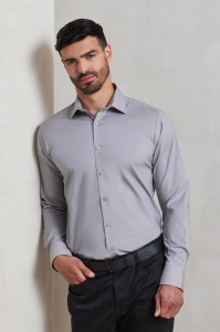 Camasa MEN'S STRETCH-FIT COTTON POPLIN LONG SLEEVE SHIRT - Img 3
