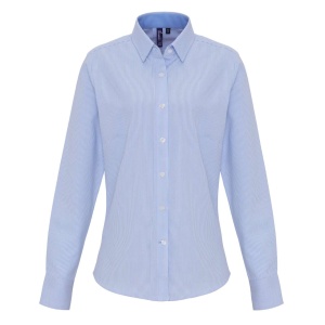 Camasa WOMEN'S COTTON RICH OXFORD STRIPES SHIRT - Img 9