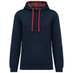 Hanorac UNISEX CONTRAST PATTERNED HOODED SWEATSHIRT - Img 4