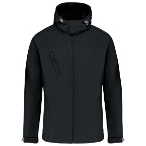 Jacheta MEN'S DETACHABLE HOODED SOFTSHELL JACKET