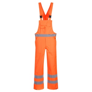 Pantaloni cu pieptar Hi-Vis- necaptusiti