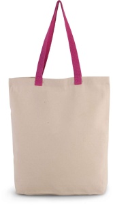 SHOPPER BAG WITH GUSSET AND CONTRAST COLOUR HANDLE - Img 8