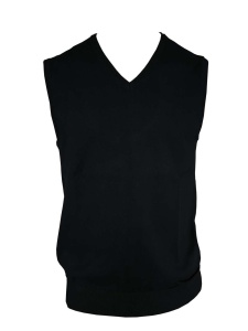 Vesta MEN’S V-NECK SLEEVELESS PULLOVER FINE GAUGE COTTON - Img 1