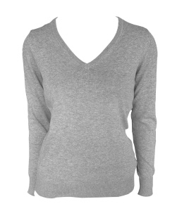 Bluza WOMEN’S V-NECK FINE GAUGE COTTON PULLOVER - Img 7