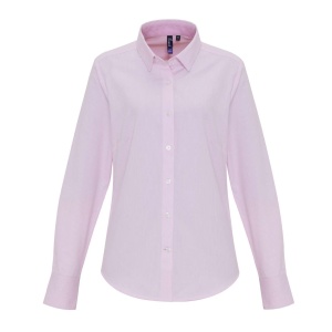 Camasa WOMEN'S COTTON RICH OXFORD STRIPES SHIRT